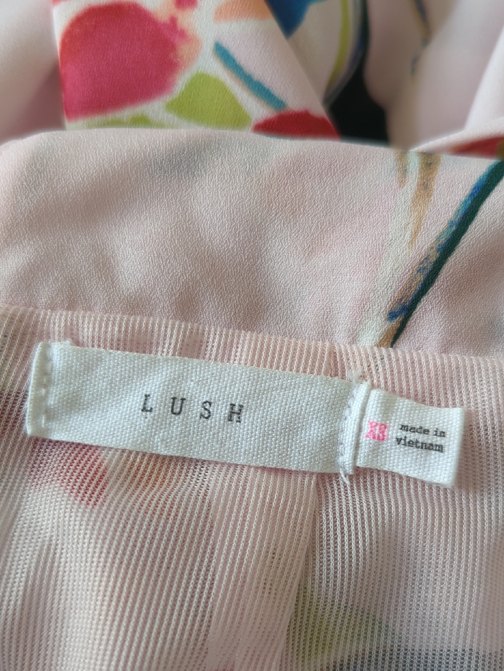 Lush Floral Pale Pink Maxi Dress - Picture 9 of 10